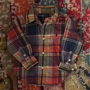❤️1 for 10 or 2 for $16: Ralph Lauren Baby Boy Button Down Shirt - 18M